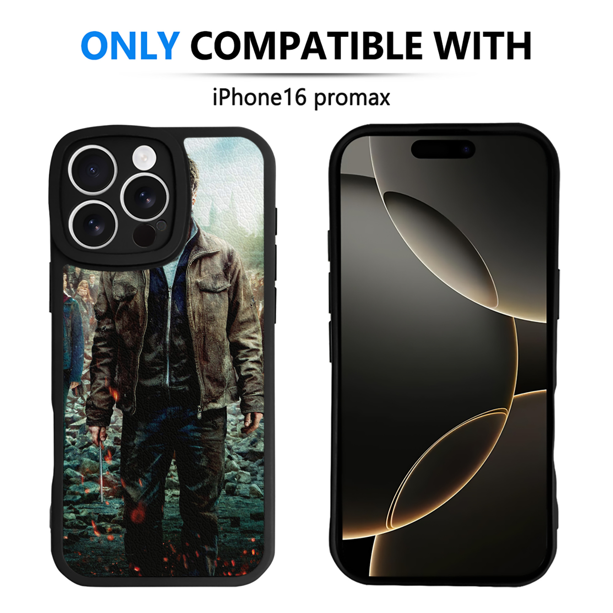 （画像用） Harry Potter ハリー・ポッターシリーズ 【iPhone 16シリーズ対応】シリコンスマホケース（レザー調） 材質：シリコン